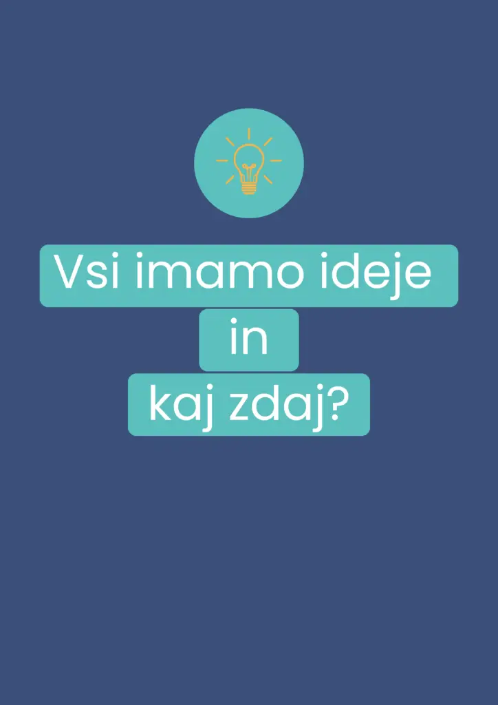 Ideja ni le preblisk genija